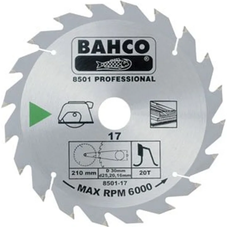 Bahco 8501-31 BH8501-31 Kreissägeblatt 315mm mit 40 Zähnen für Holz