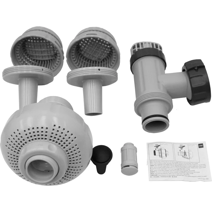 Intex Anschluss-Set 38 mm Poolzubehör, Grau