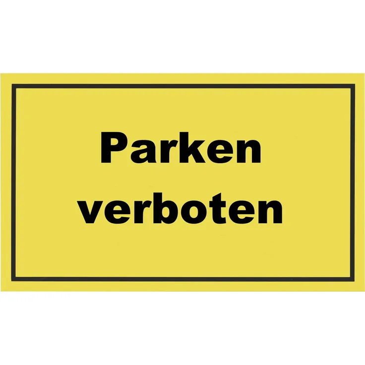 Metafranc Hinweisschild ''Parken verboten'' - 300 x 200 mm - Beschilderung - Infoschild - Verbotsschild - Halteverbot - Parkverbot - Grundstückskennzeichnung - Gewerbekennzeichnung - 500400