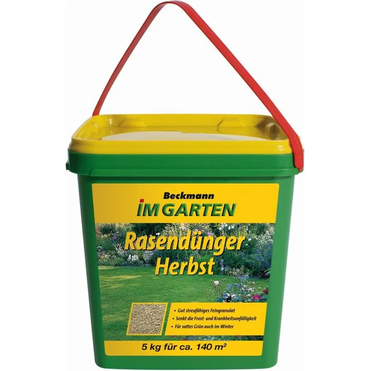 Beckmann 5 kg Rasendünger Herbst Beckmann NPK-6+5+12 f.ca.140m²