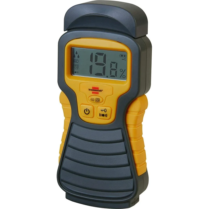 Brennenstuhl Feuchtigkeits-Detector MD (Feuchtigkeitsmessgerät-Holzfeuchtigkeitsmesser Holzfeuchtemessgerät Materialfreuchtemessgerät mit LCD-Display Maßeinheit Prozent – Bild 1