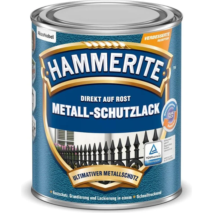 AKZO NOBEL (DIY HAMMERITE) 5087667 Hammerite Metall-Schutzlack Struktur-Effekt 0,250 L – Bild 1