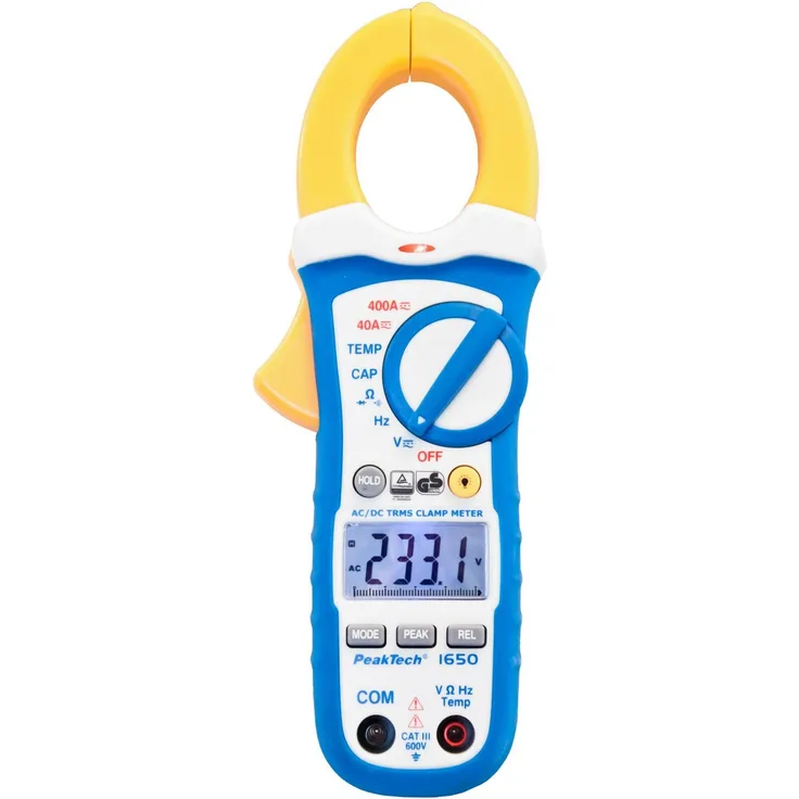 PeakTech 1650 - Stromzange digital AC-DC bis 400 A