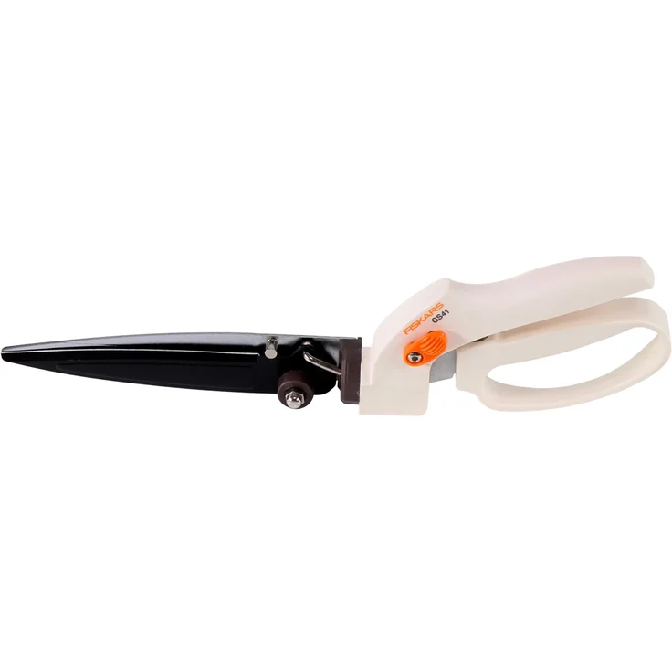 Fiskars Rasenkantenschere GS41 für Form- und Rückschnitt von Rasen und Hecken, Länge 35,5 cm, Gewicht 250 g, Weiß-Orange, FiberComp-Hochwertiger Stahl, Light, 1026917 mittelgroß – Bild 4