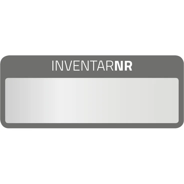 AVERY Zweckform 6905 Polyester Inventaretiketten stark selbstklebend, strapazierbar, Kleinformat, 50x20 mm, 50 Aufkleber auf 10 Blatt silber-schwarz