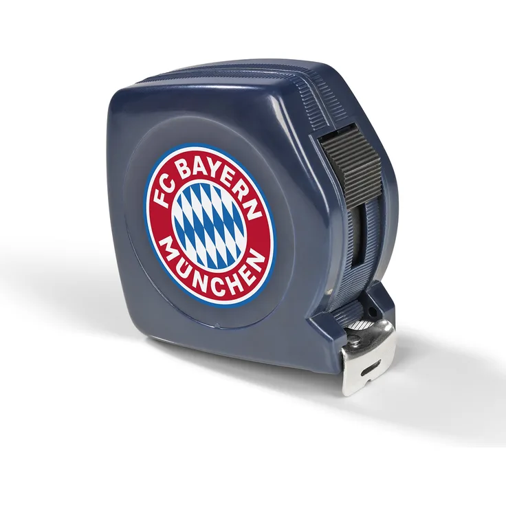 FC BAYERN MÜNCHEN Maßband mit Logo 5m - blau