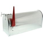 BURG-WÄCHTER U.S. Mailbox mit schwenkbarer Fahne, Aluminium, 892 ALU, Aluminium