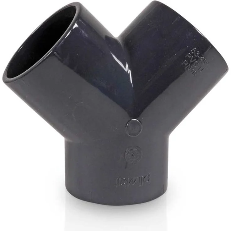 mega Y-Stück PVC-U 50 mm Klebemuffe