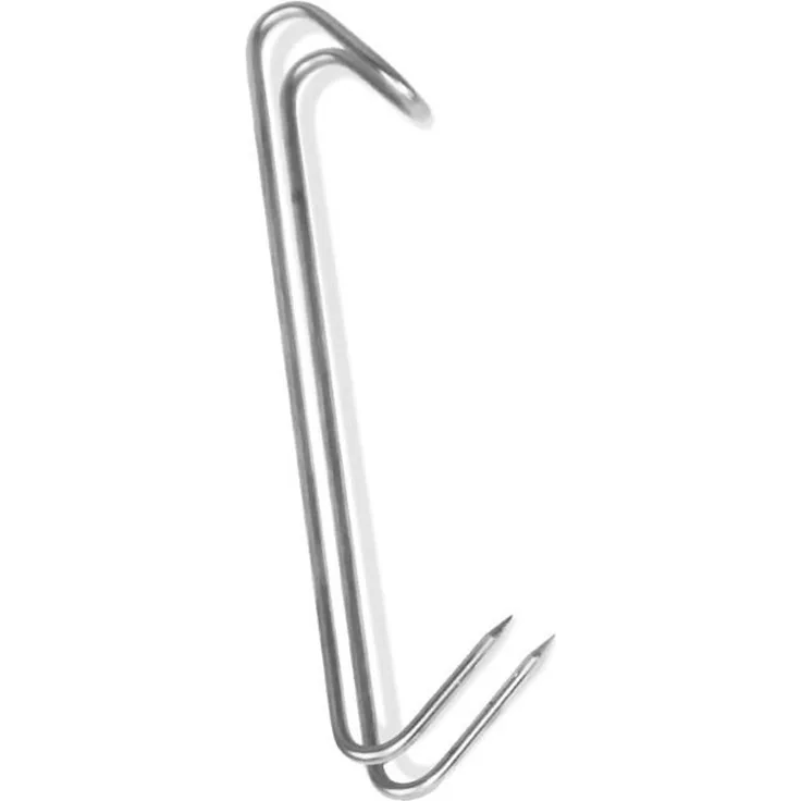 Doppelhaken Fleischhaken zum Räuchern - Edelstahl - 5er Set