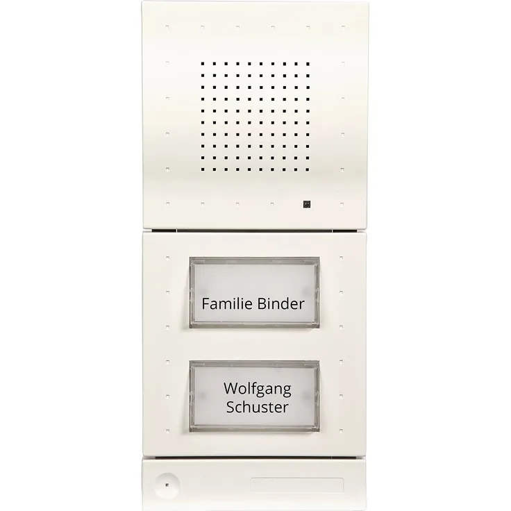 DoorLine Classic Weiß Türsprechanlage, Klingel, Türöffner anschließbar, Haustelefon und Handy als Gegensprechanlage, Anschluss a-b 2-Draht