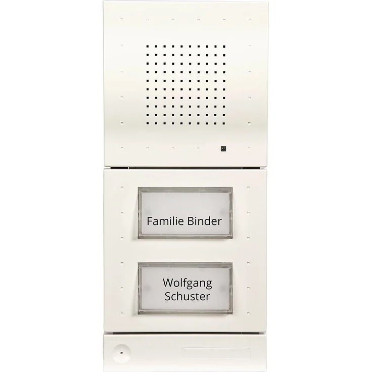 DoorLine Classic Weiß Türsprechanlage, Klingel, Türöffner anschließbar, Haustelefon und Handy als Gegensprechanlage, Anschluss a-b 2-Draht – Bild 1