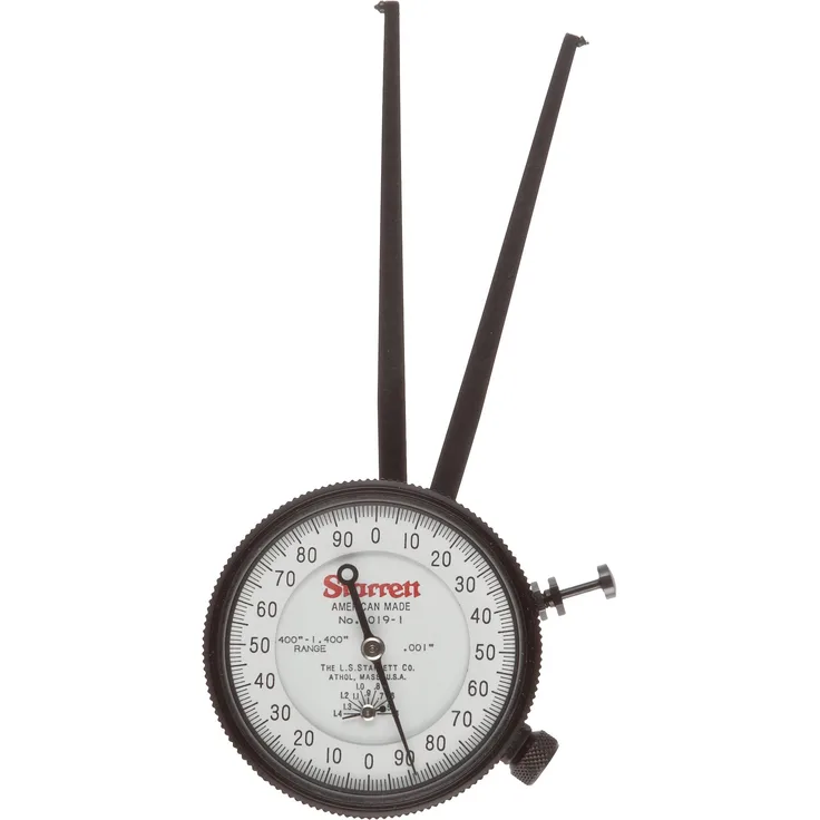 Starrett 1019 1 Messschieber, spitz Kiefer, weiß, Face 1 3,6 cm, 0 cm Auflösung