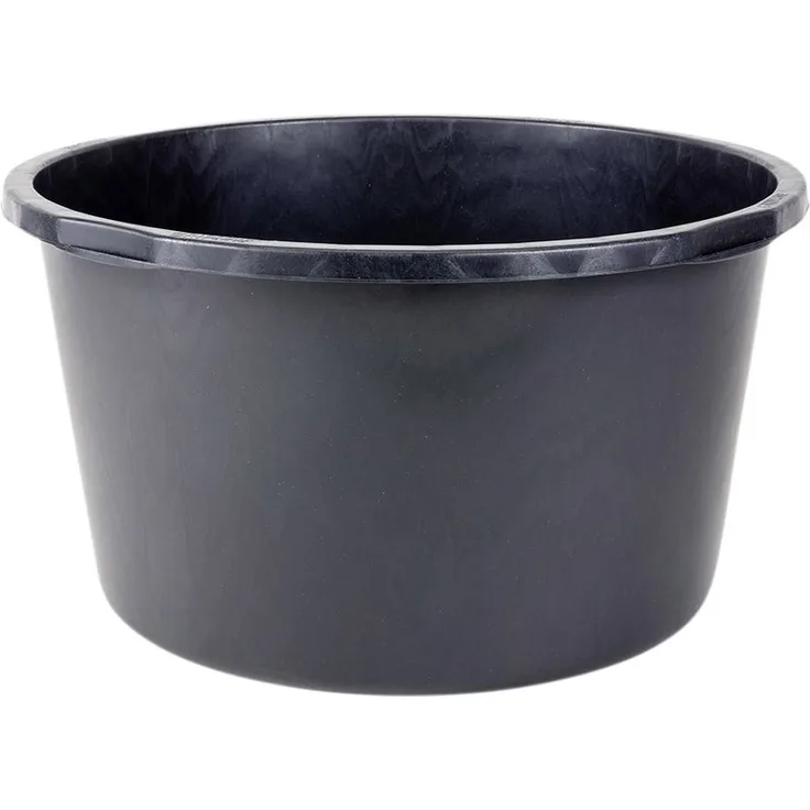 Mörtelkübel 65 l Kunststoff, rund, schwarz, 4 Griffe, L-Skala