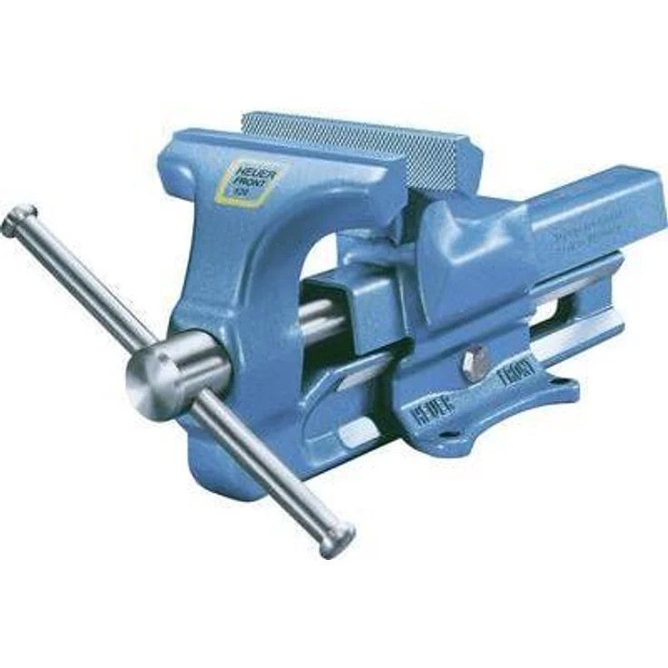 Heuer Schraubstock (ganz aus Stahl geschmiedet, unzerbrechlich, Backenbreite: 140 mm, Spannweite: 140 mm) 100140 – Bild 1