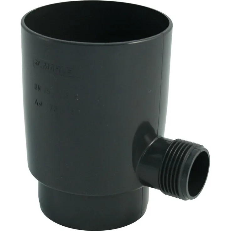 Marley Regensammler für Fallrohr mit Überlaufstop DN 75mm Regenrohr Regen Fallrohrfilter anthrazit