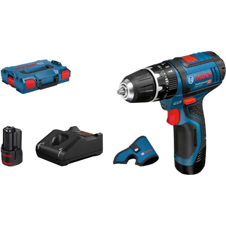 Bosch Professional Akku Schlagbohrschrauber GSB 12V-15 mit 2x 2,0 Ah Akku,12 Volt,in L-BOXX - 06019B6906 – Bild 2