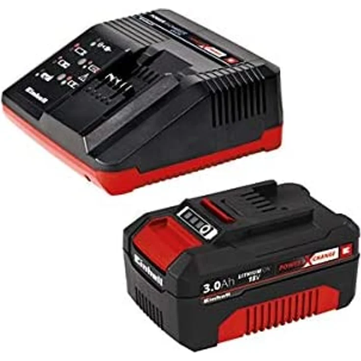 Einhell Akku-Winkelschleifer TE-AG 18-115 Li Kit 1x3,0Ah Power X-Change PXC Li-Ion, 18 V, 8.500 U-Min, maximal Schnitttiefe 28mm, Zusatzhandgriff, inklusive Akku und Ladegerät, Koffer, ohne Trennscheibe 115 mm Akku – Bild 4