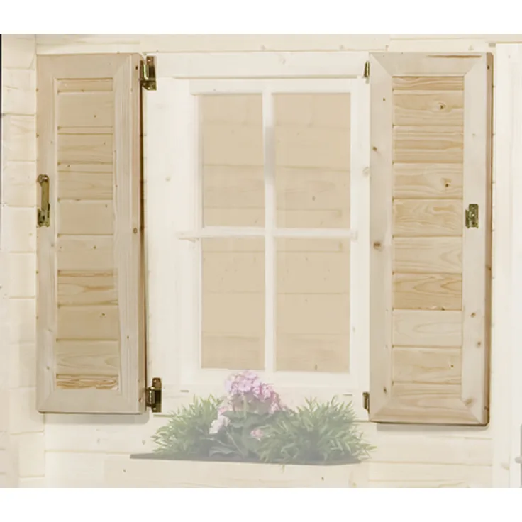Weka Fensterladen für Gartenhäuser, Holz 4004581005672
