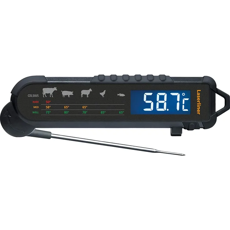 Laserliner Grillthermometer Bratenthermometer ThermoMaitre Temperatur Messgerät