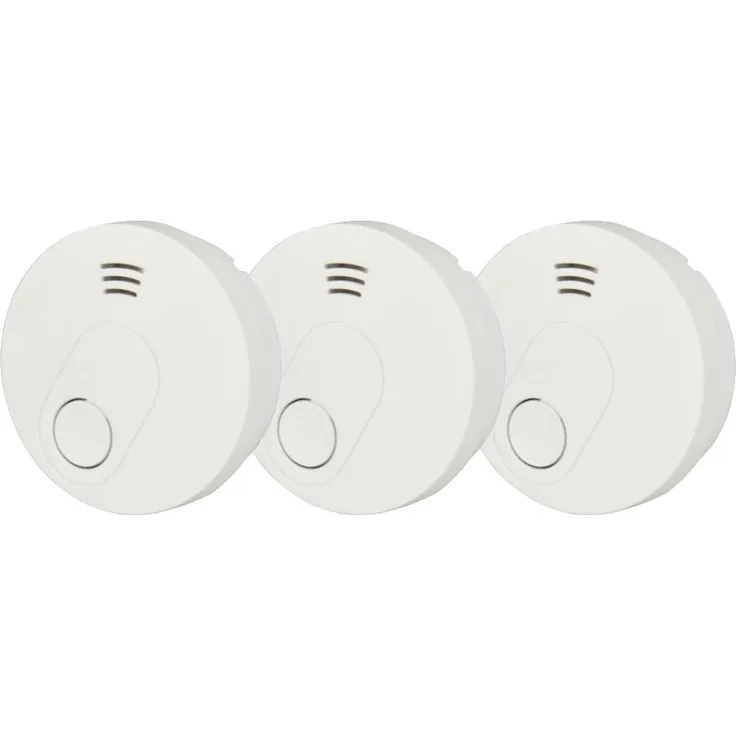 UNITEC Rauchwarnmelder 3x Lithiumb 3131 WS Q-Label, 3 Stück, Weiß, 46750