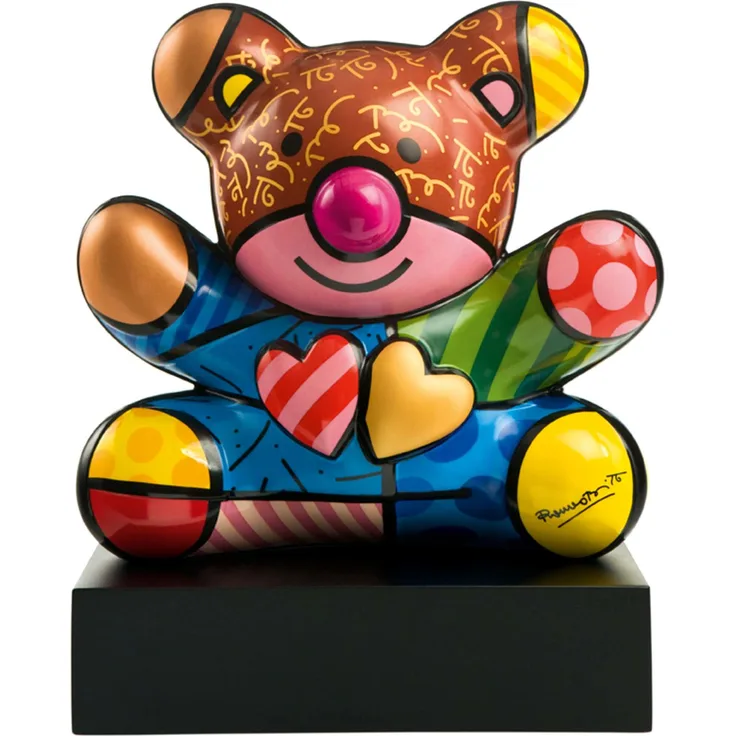 Göbel Truly Yours - Figur Pop Art Romero Britto Bunt Porzellan