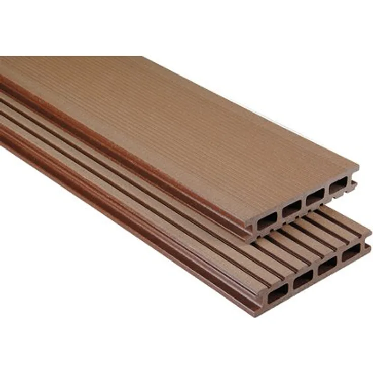 Kovalex WPC Terrassendiele gebürstet Braun Standardmaß 2,6x14,5x300cm 4002718688477