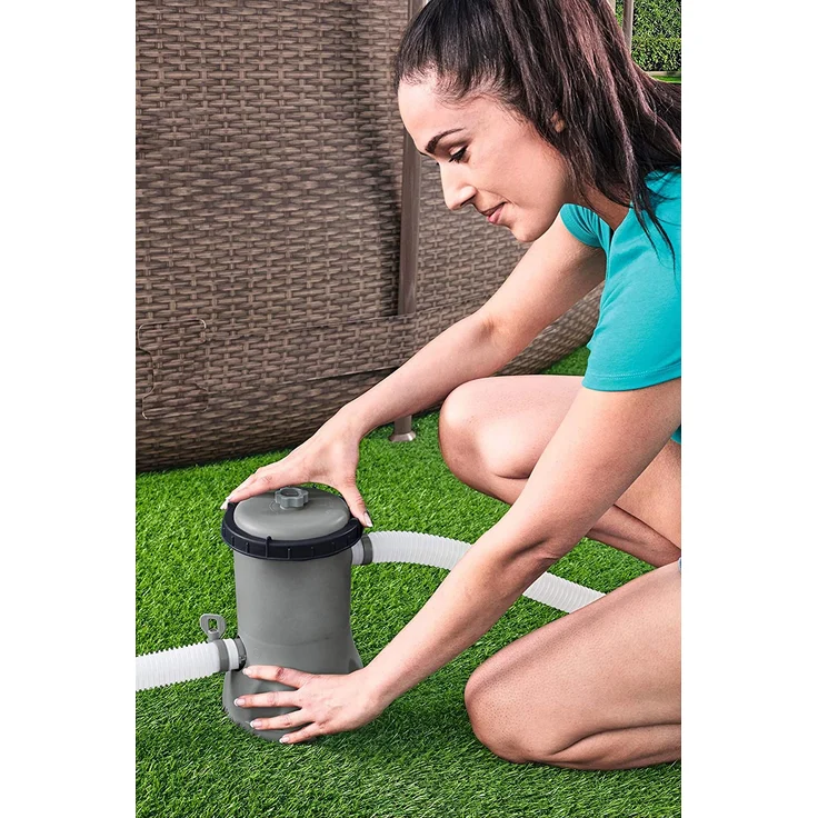 Bestway Filterpumpe FLOWCLEAR 2.006 l-h Wasserfilter, grau – Bild 3