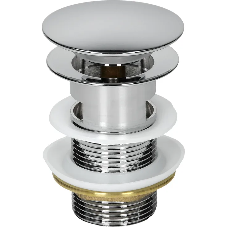 ECD Germany Ablaufgarnitur für Waschbecken mit Überlauf