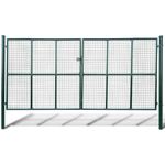 Gartentor Zauntor Gitterzaun Tor 415 x 225 cm - 400 x 175 cm