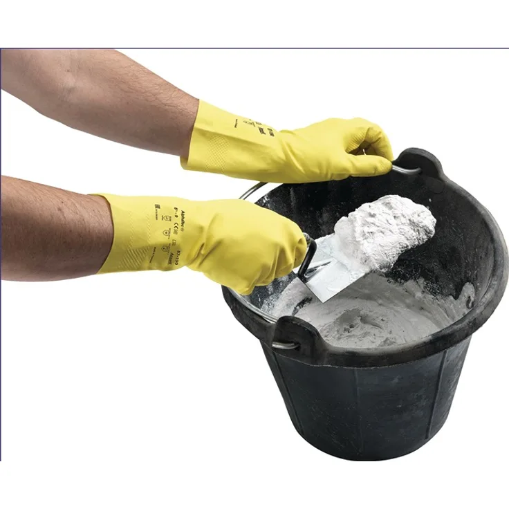 Ansell Chemikalienhandschuhe AlphaTec 87-190 Größe 9,5-10 gelb PSA-Kategorie I