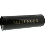 BURG-WÄCHTER Zeitungsrolle mit Kunststoffabdeckung, Briefkastenergänzung, 800 BR, Braun