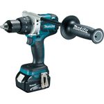 Makita Akku-Bohrschrauber, (18 V-5,0 Ah, im Makpac inklusive 2 Akkus und Ladegerät), DDF481RTJ