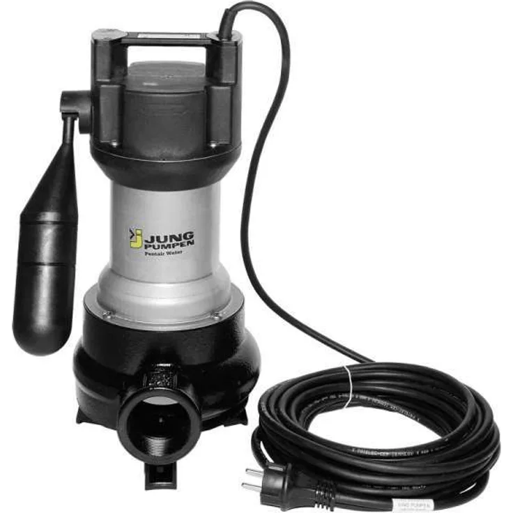 JUNG PUMPEN - JUNG PUMPEN US 105 ES Tauchpumpe Drainagepumpe mit Standfüßen und Schaltautomatik 10m Kabel 09411