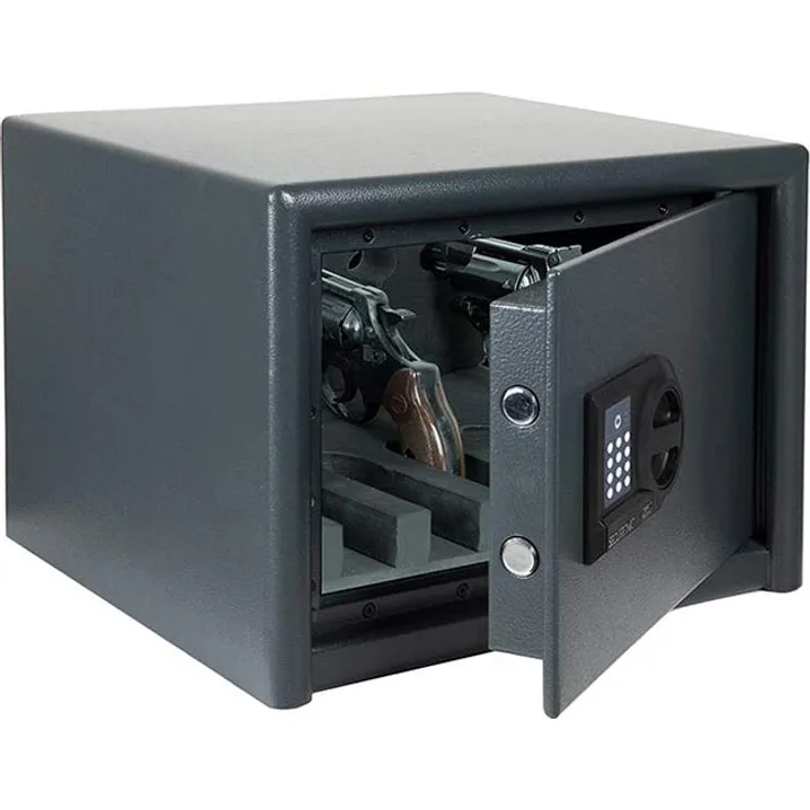 BURG-WÄCHTER Kurzwaffentresor mit programmierbarem elektronischem Zahlenschloss, Magno 520 E, Volumen: 28 l, Widerstandsgrad N, Für bis zu 5 Kurzwaffen