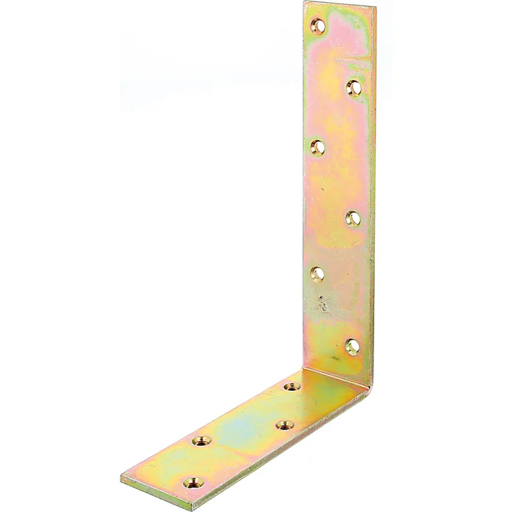 GAH Alberts Balkenwinkel, Gelb verzinkt, 160 x 240 x 50, Winkel für Balken, ungleichs...