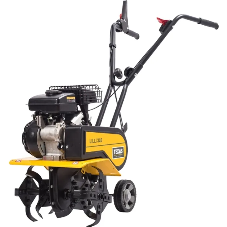 TEXAS Lilli 340 TG Benzin Bodenhacke Motorhacke Gartenfräse Bodenfräse Hacke, 26 cm Arbeitstiefe, 1400 Watt Leistung, 40 cm Arbeitsbreite