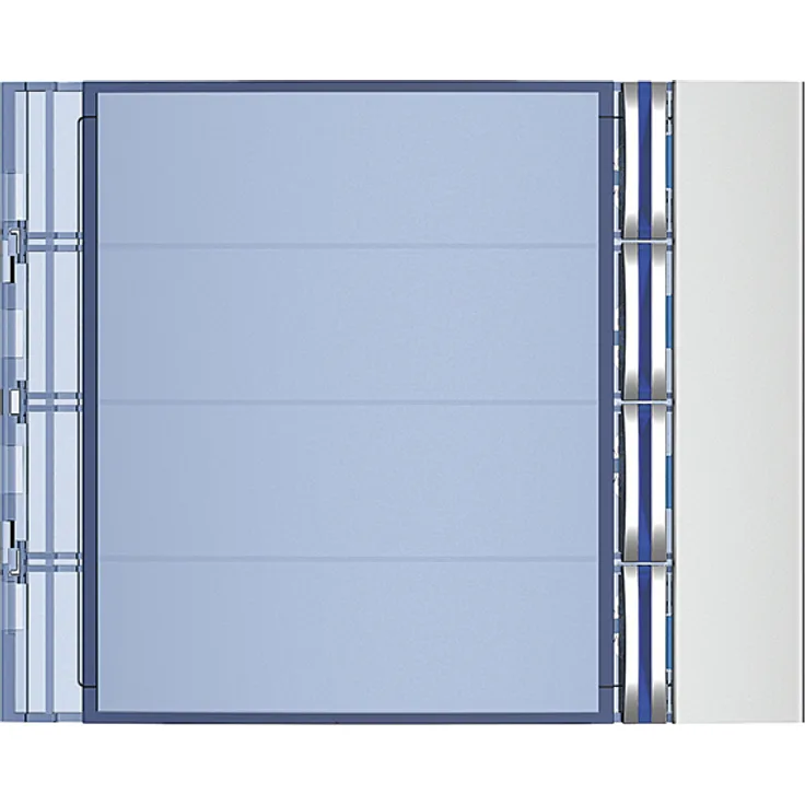 Frontblende Ruftasten-Modul Sfera New mit 4 Ruftasten Allmetal, SFERA Allmetal, 4 Klingeltastenabdeckung