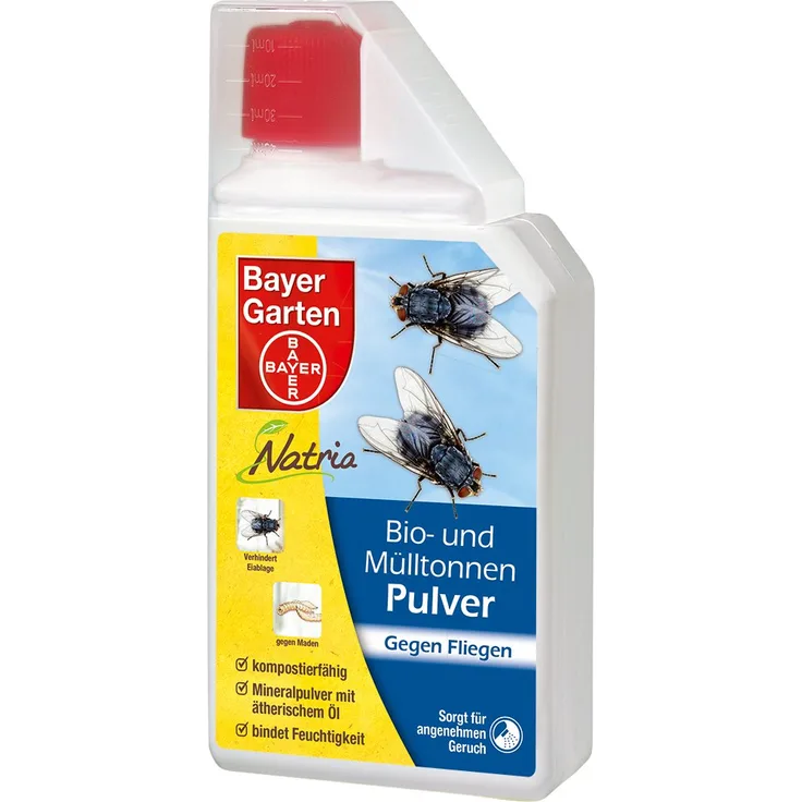 PROTECT HOME Natria Bio- und Mülltonnenpulver, gegen Maden und Fliegen in der Mülltonne, 500 g