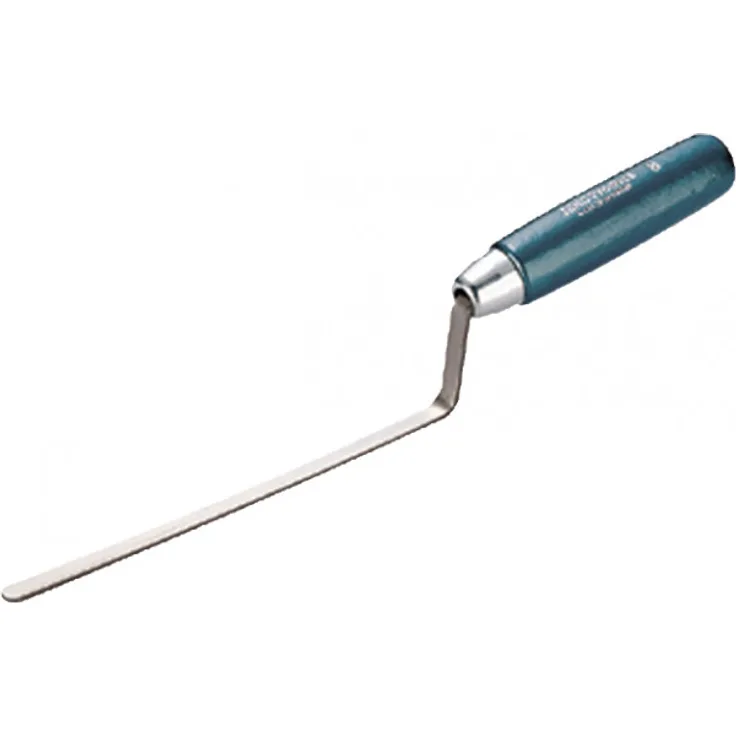 Jung Henkelmann Hamburger Fugenkelle (Länge 170 mm, Carbonstahl, Kelle mit Holzgriff, Spitze abgerundet) 44400800
