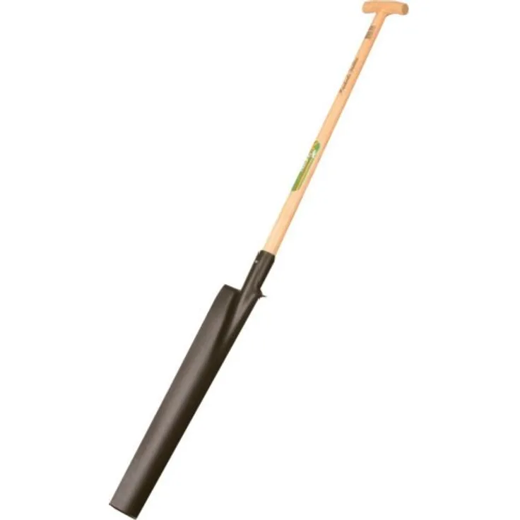 Drainagespaten mit E-T-Stiel + Tritt