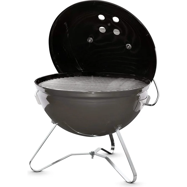 Weber 1126704 Smokey Joe Premium, Holzkohlegrill, 37 cm, rauchgrau, für unterwegs, tragbar, klein, 4,4 kg – Bild 2