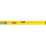 Stanley Wasserwaage Klassik (80 cm Länge, horizontale-vertikale Libelle, Schockabsorber, Genauigkeit ±0.5mm-m) STHT1-43104