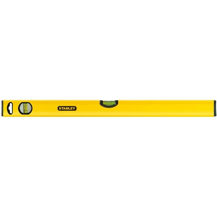 Stanley Wasserwaage Klassik (80 cm Länge, horizontale-vertikale Libelle, Schockabsorber, Genauigkeit ±0.5mm-m) STHT1-43104 – Bild 1