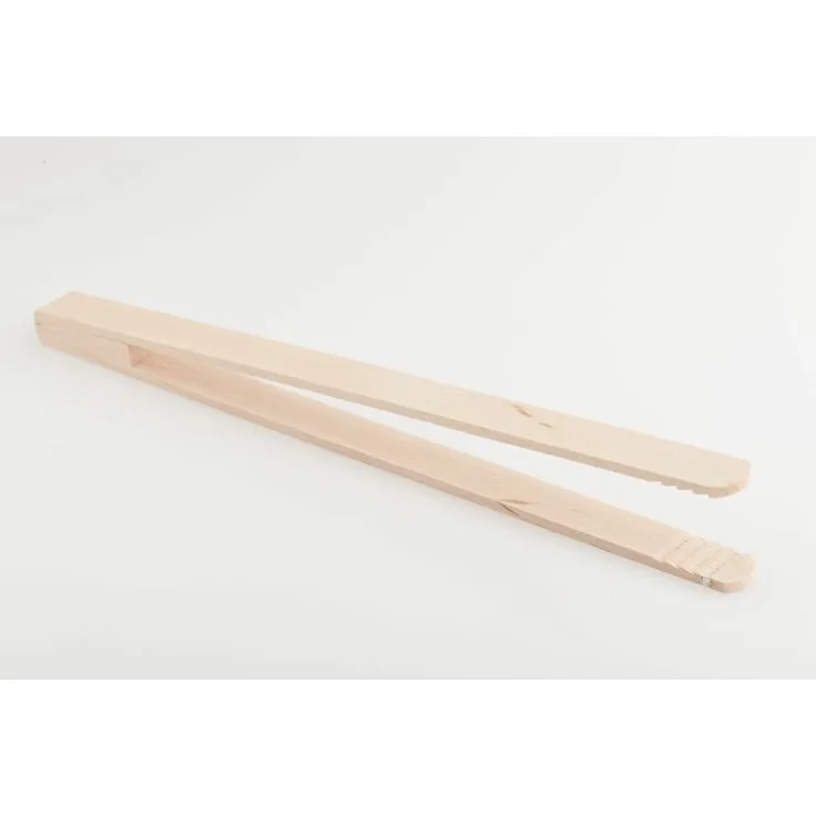 Daniplus Grillzange, Universalzange, Zange 32 x 2 cm aus Buche, perfekt für den Grill