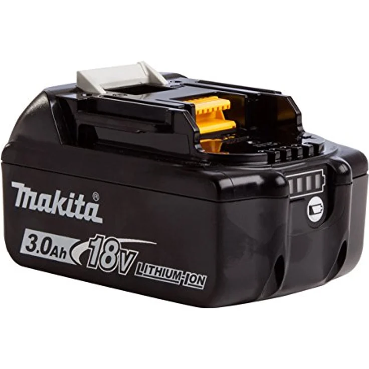 Makita bl1830b 18 V Li-Ion Akku 3.0 Ah (mit Ladezustandsanzeige), schwarz-weiß (1) - 632G12-3 - ohne Ladegerät – Bild 1