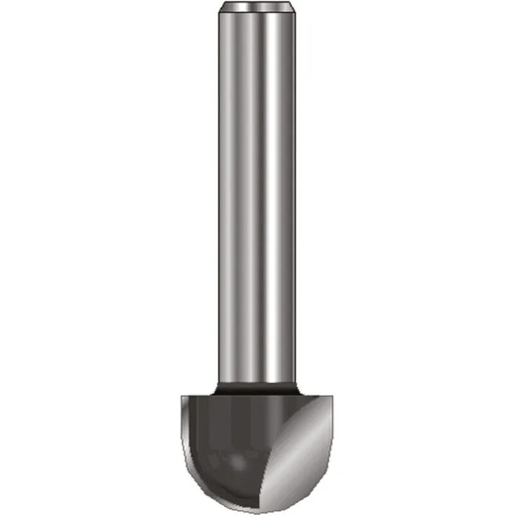 ENT 12282 Hohlkehlfräser HW (HM), Schaft (C) 8 mm, Durchmesser (A) 8 mm, B 8 mm, R 4 mm, D 32 mm