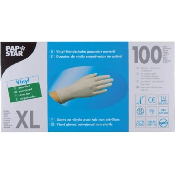 Einweg-Handschuhe Vinyl Größe XL 100 Stück