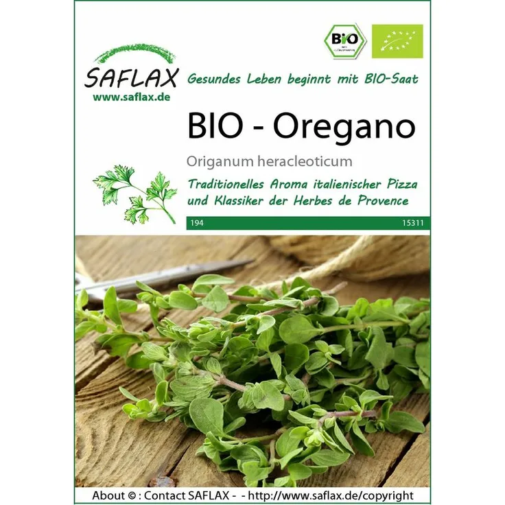 SAFLAX Oregano BIO Oreganosamen von Saflax
