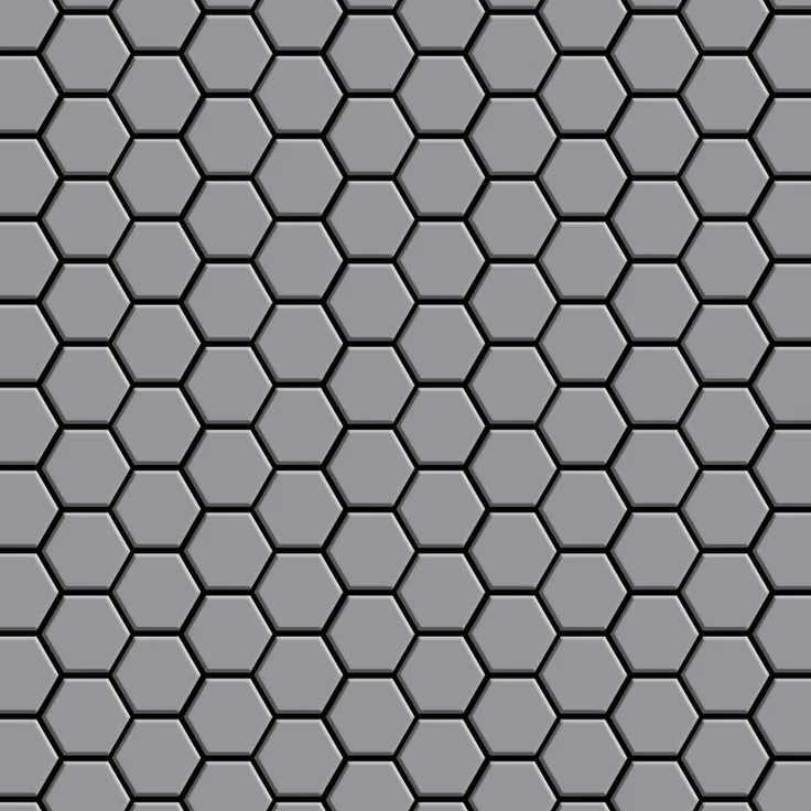 Mosaik Fliese massiv Metall Edelstahl matt in grau 1,6mm stark ALLOY Honey-S-S-MA 0,92 m2