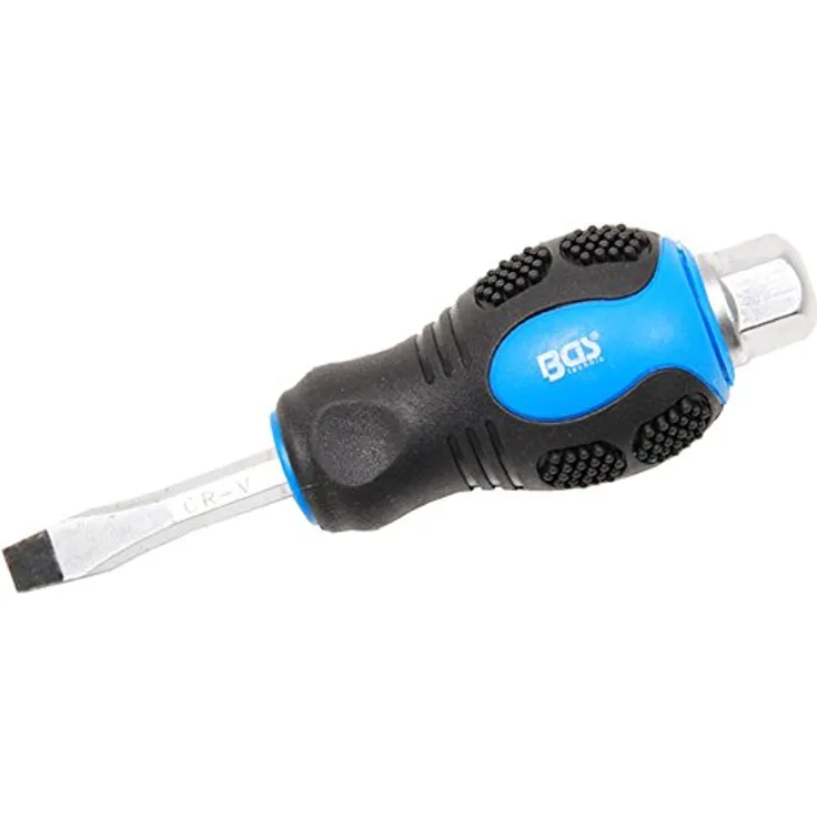 BGS Schraubendreher 7918, Schlitz 6x38 mm mit Auen-6-kant